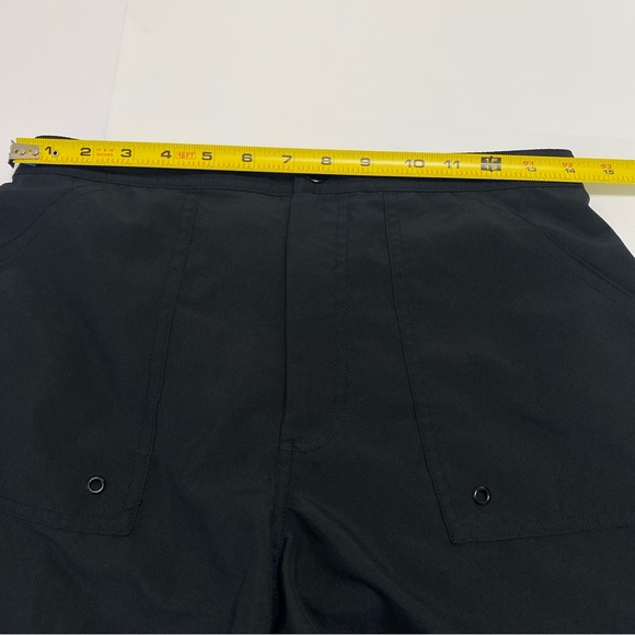 AZUL by Maxine of Hollywood Black Swim shorts W/built-In- briefs size 10 - Picture 9 of 11